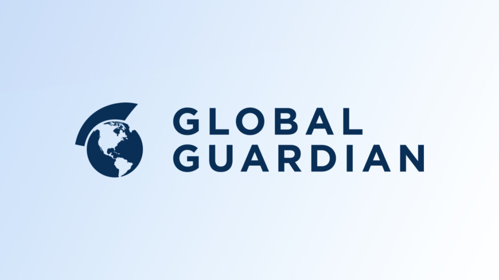 Global Guardian Logo with Blue Background